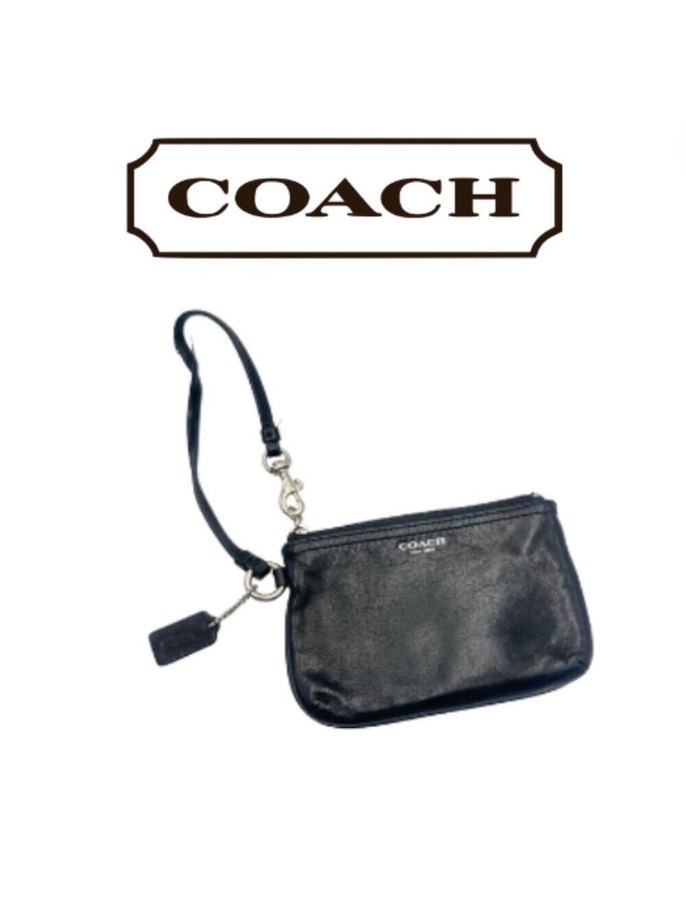 Vintage - Coach Leatherware Est. 1941 Black Leather Wristlet